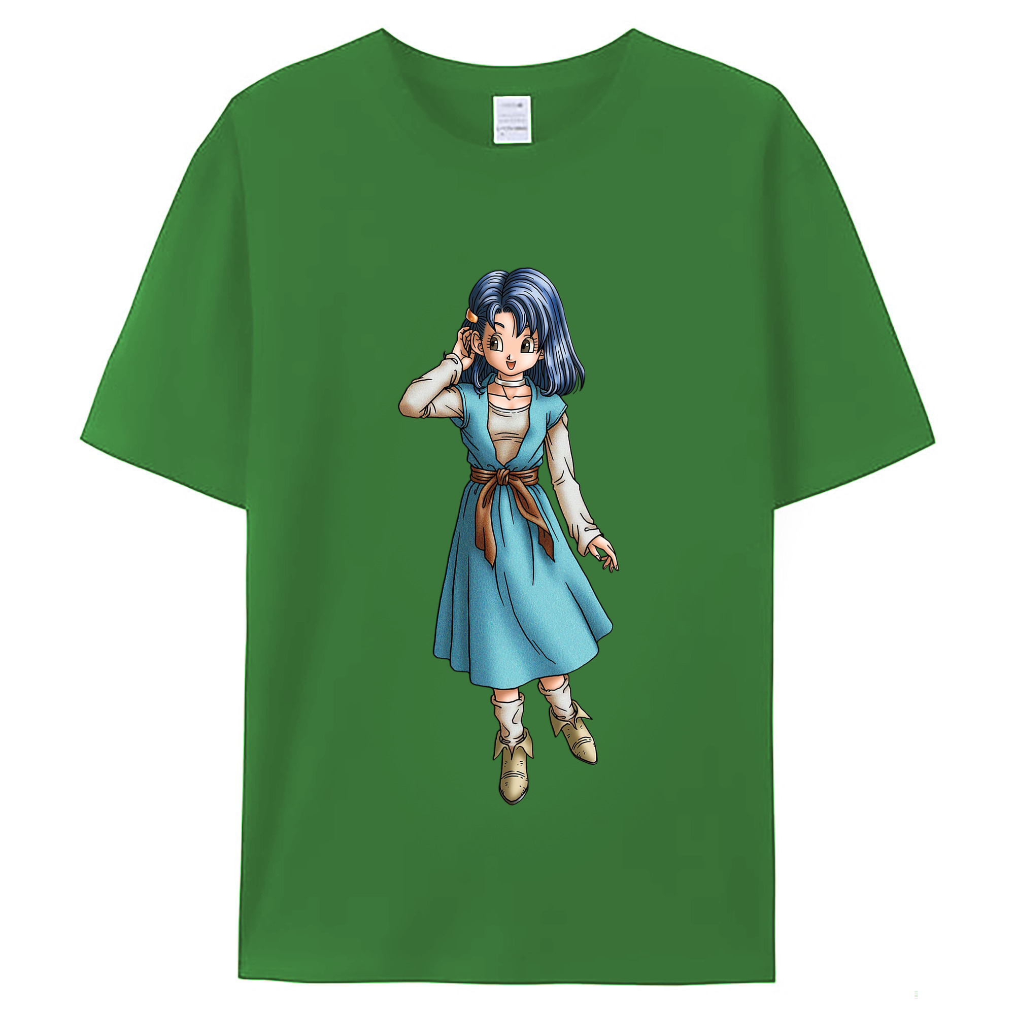 （画像用） ドラゴンクエスト Doragon Kuesuto Dragon Quest レディースカジュアルプリントTシャツ（綿100％）